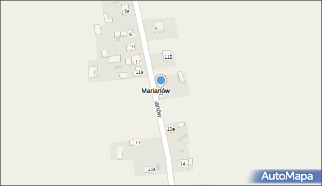 Marianów, Marianów, 12, mapa Marianów
