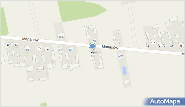 Marianów, Marianów, 79, mapa Marianów