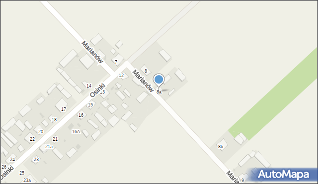 Marianów, Marianów, 8a, mapa Marianów
