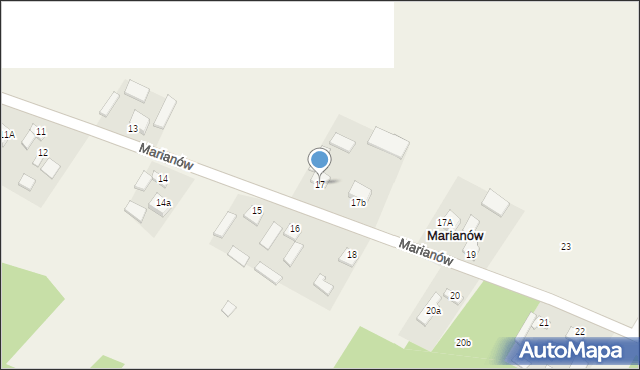 Marianów, Marianów, 17, mapa Marianów