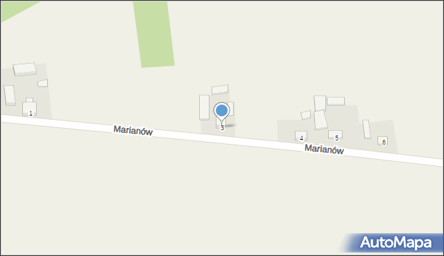 Marianów, Marianów, 3, mapa Marianów