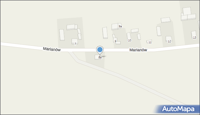 Marianów, Marianów, 8a, mapa Marianów