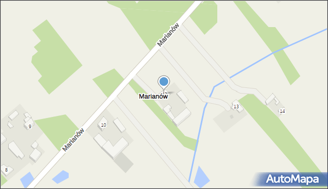 Marianów, Marianów, 12, mapa Marianów