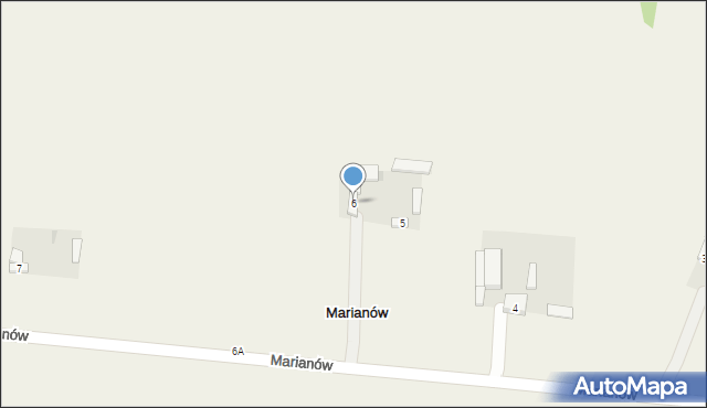 Marianów, Marianów, 6, mapa Marianów