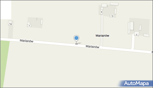 Marianów, Marianów, 6A, mapa Marianów