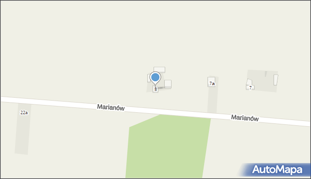 Marianów, Marianów, 8, mapa Marianów