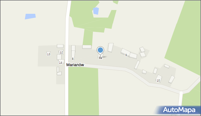 Marianów, Marianów, 8a, mapa Marianów