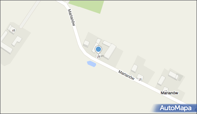 Marianów, Marianów, 15, mapa Marianów