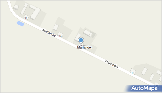 Marianów, Marianów, 17, mapa Marianów
