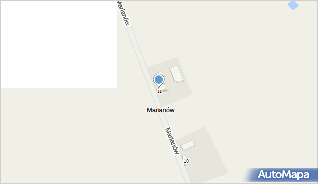 Marianów, Marianów, 11, mapa Marianów