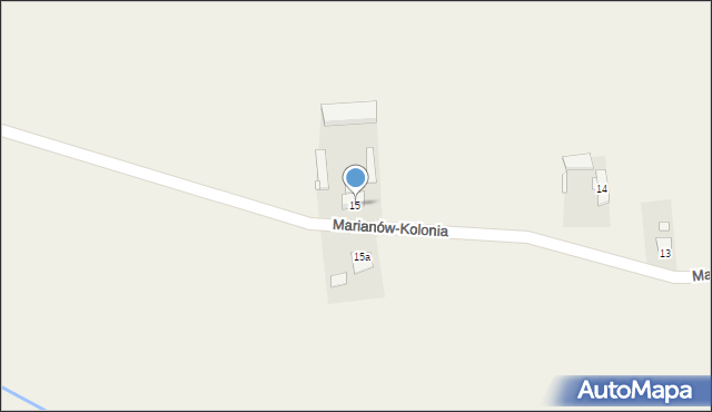 Marianów-Kolonia, Marianów-Kolonia, 15, mapa Marianów-Kolonia