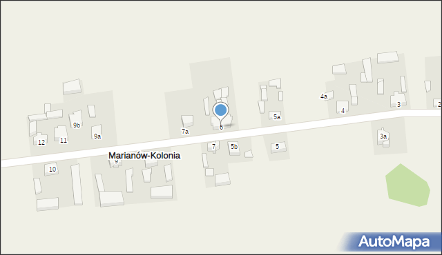 Marianów-Kolonia, Marianów-Kolonia, 6, mapa Marianów-Kolonia