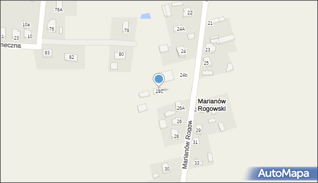 Marianów Rogowski, Marianów Rogowski, 24C, mapa Marianów Rogowski