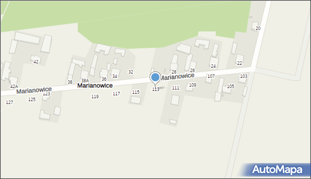 Marianowice, Marianowice, 113, mapa Marianowice