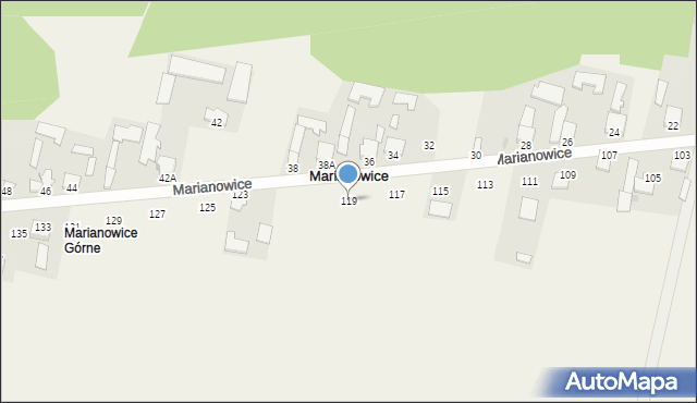 Marianowice, Marianowice, 119, mapa Marianowice