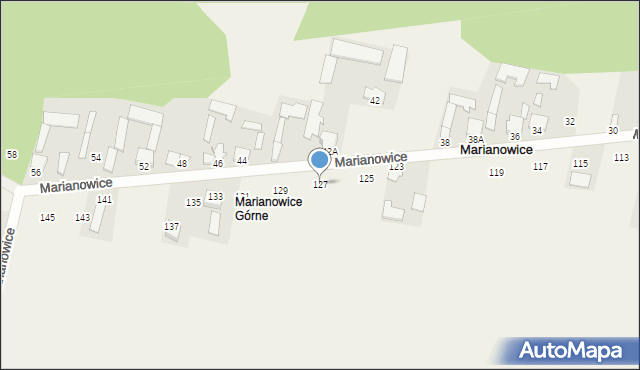 Marianowice, Marianowice, 127, mapa Marianowice