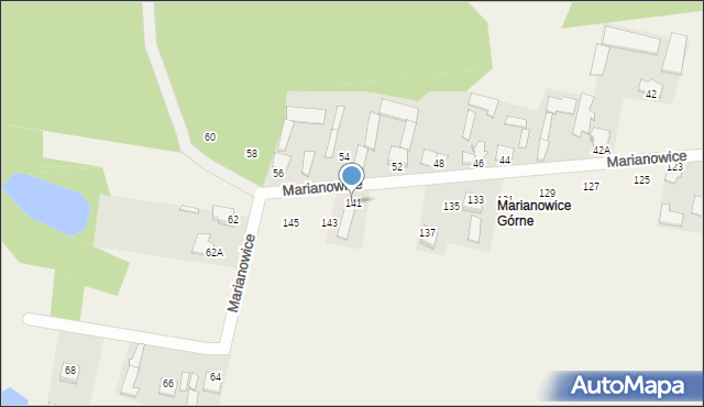 Marianowice, Marianowice, 141, mapa Marianowice