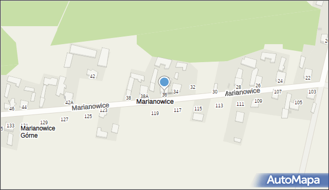 Marianowice, Marianowice, 36, mapa Marianowice