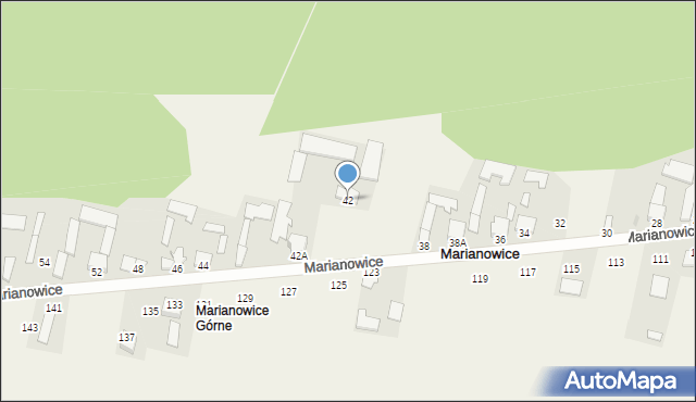 Marianowice, Marianowice, 42, mapa Marianowice