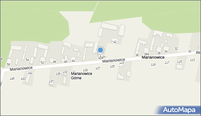 Marianowice, Marianowice, 42A, mapa Marianowice