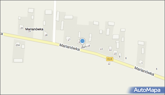 Marianówka, Marianówka, 16A, mapa Marianówka