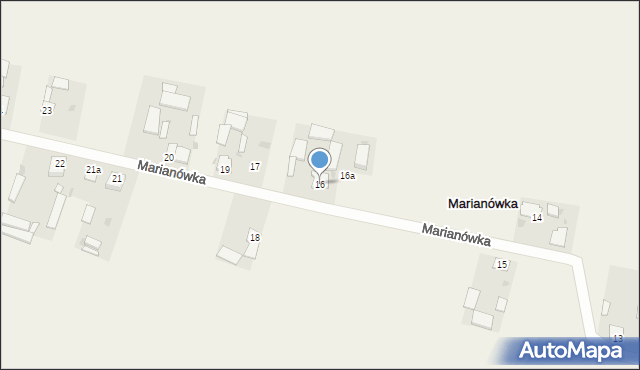 Marianówka, Marianówka, 16, mapa Marianówka