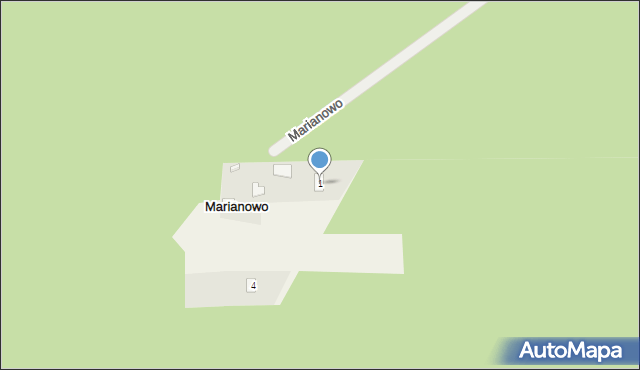Marianowo, Marianowo, 1, mapa Marianowo