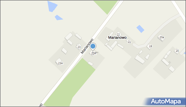 Marianowo, Marianowo, 22A, mapa Marianowo