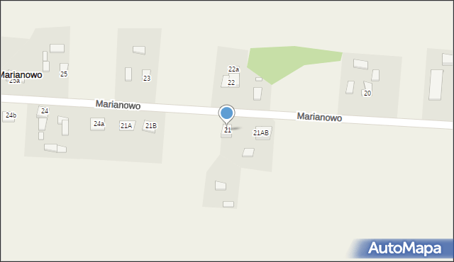 Marianowo, Marianowo, 21, mapa Marianowo