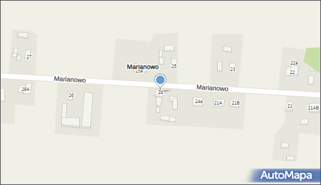 Marianowo, Marianowo, 24, mapa Marianowo
