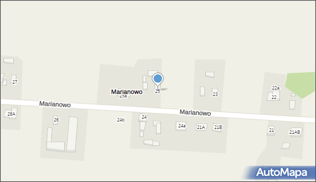 Marianowo, Marianowo, 25, mapa Marianowo