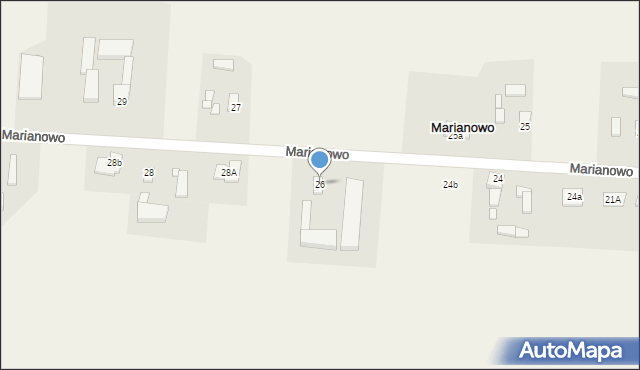 Marianowo, Marianowo, 26, mapa Marianowo