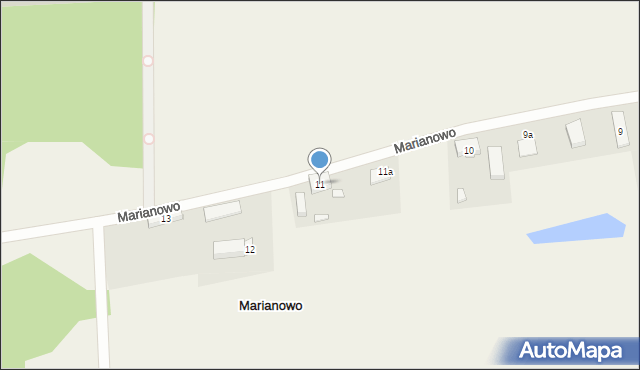 Marianowo, Marianowo, 11, mapa Marianowo