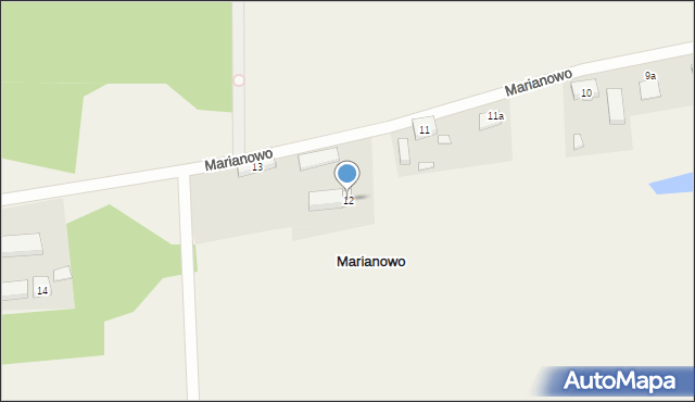 Marianowo, Marianowo, 12, mapa Marianowo