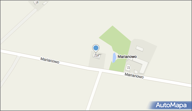 Marianowo, Marianowo, 21a, mapa Marianowo