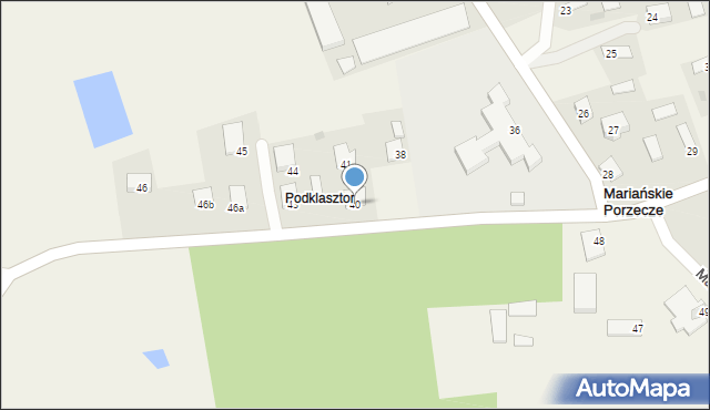 Mariańskie Porzecze, Mariańskie Porzecze, 40, mapa Mariańskie Porzecze