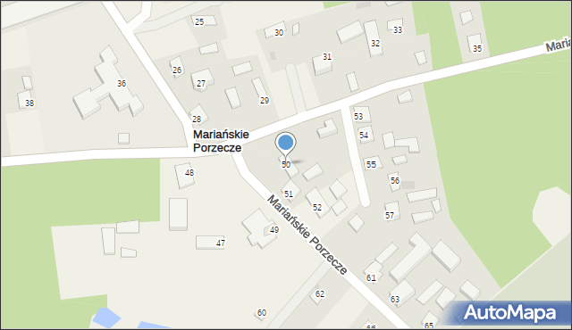 Mariańskie Porzecze, Mariańskie Porzecze, 50, mapa Mariańskie Porzecze