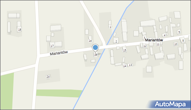 Mariantów, Mariantów, 16, mapa Mariantów