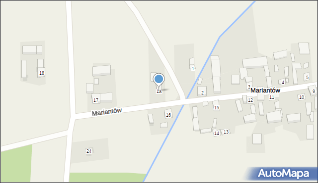 Mariantów, Mariantów, 1a, mapa Mariantów