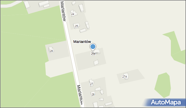 Mariantów, Mariantów, 26a, mapa Mariantów