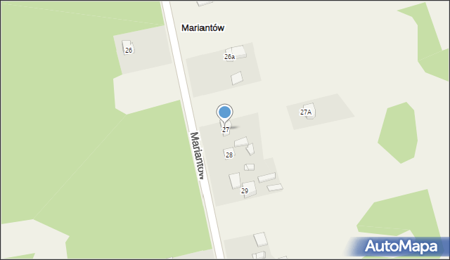 Mariantów, Mariantów, 27, mapa Mariantów