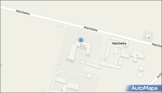 Mariówka, Mariówka, 1, mapa Mariówka