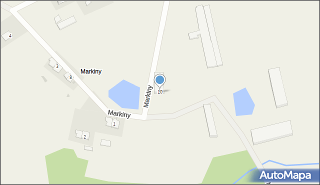 Markiny, Markiny, 10, mapa Markiny