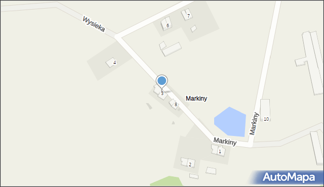 Markiny, Markiny, 3, mapa Markiny