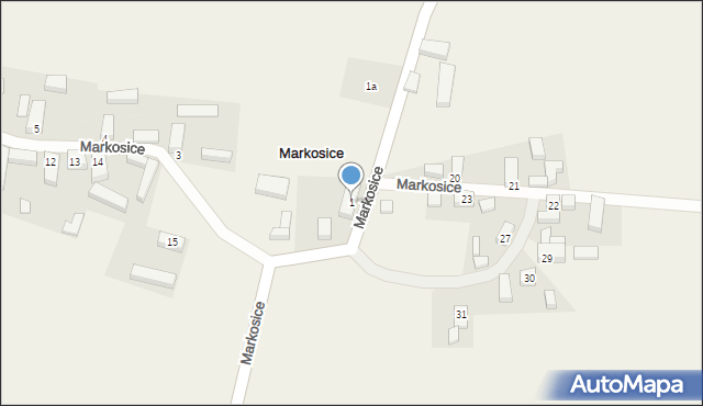 Markosice, Markosice, 1, mapa Markosice