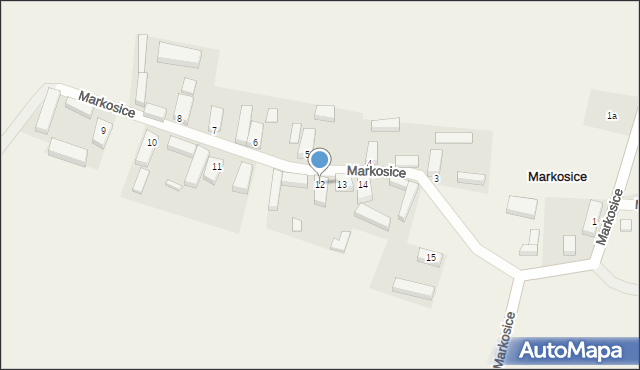 Markosice, Markosice, 12, mapa Markosice