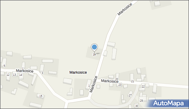 Markosice, Markosice, 1a, mapa Markosice