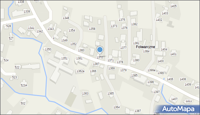 Markowa, Markowa, 1370, mapa Markowa