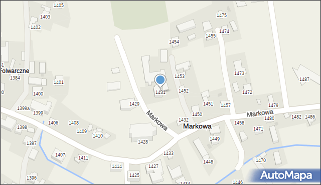 Markowa, Markowa, 1431, mapa Markowa