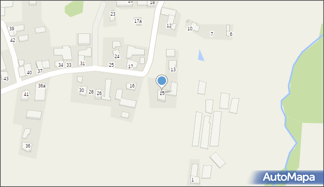 Markowa, Markowa, 15, mapa Markowa